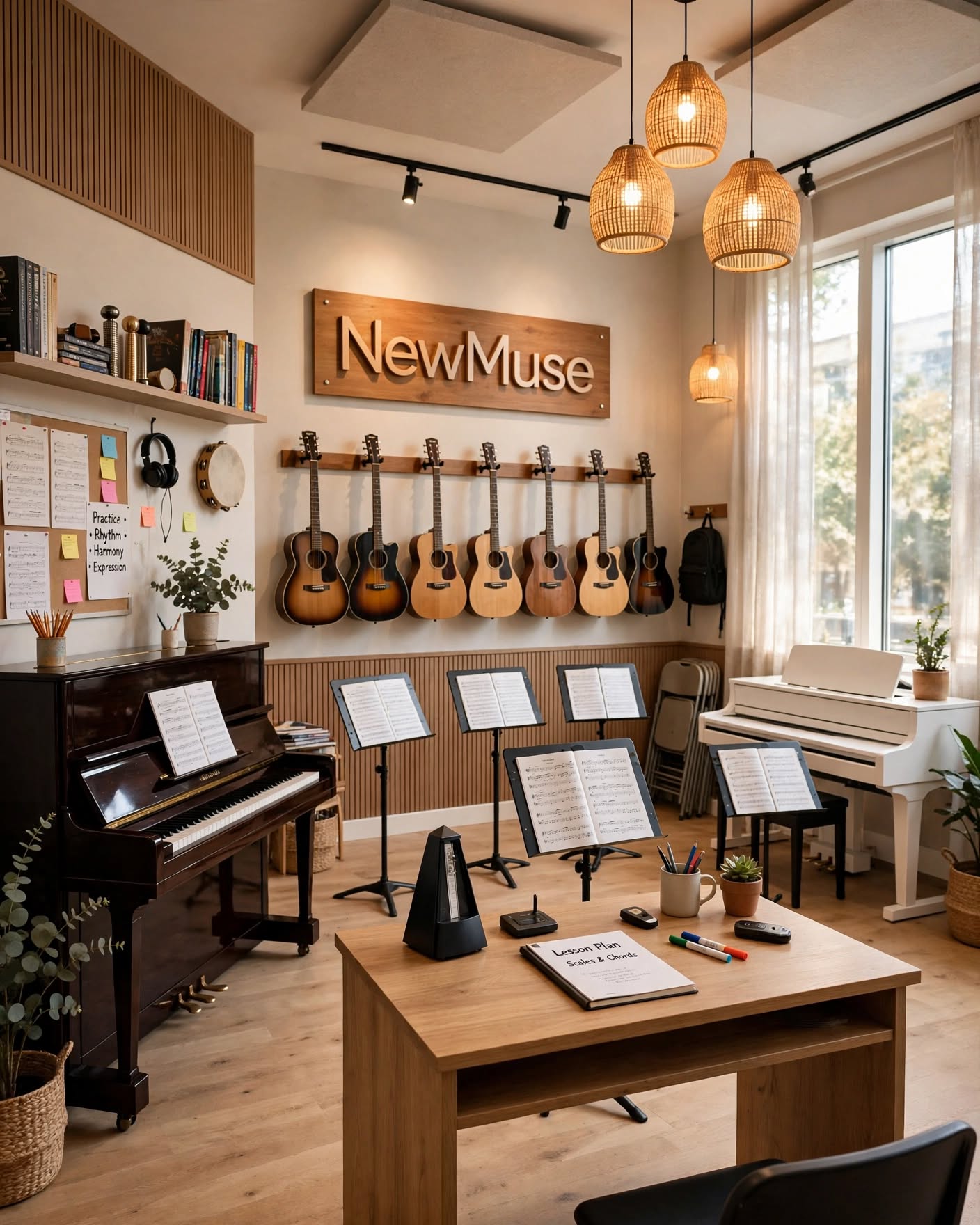 NewMuse music lesson studio interior